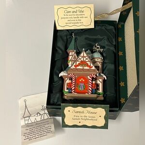 1997 RETIRED Santa’s House #1 Santa’s Neighborhood Series DONNA LEE Ornament DL4